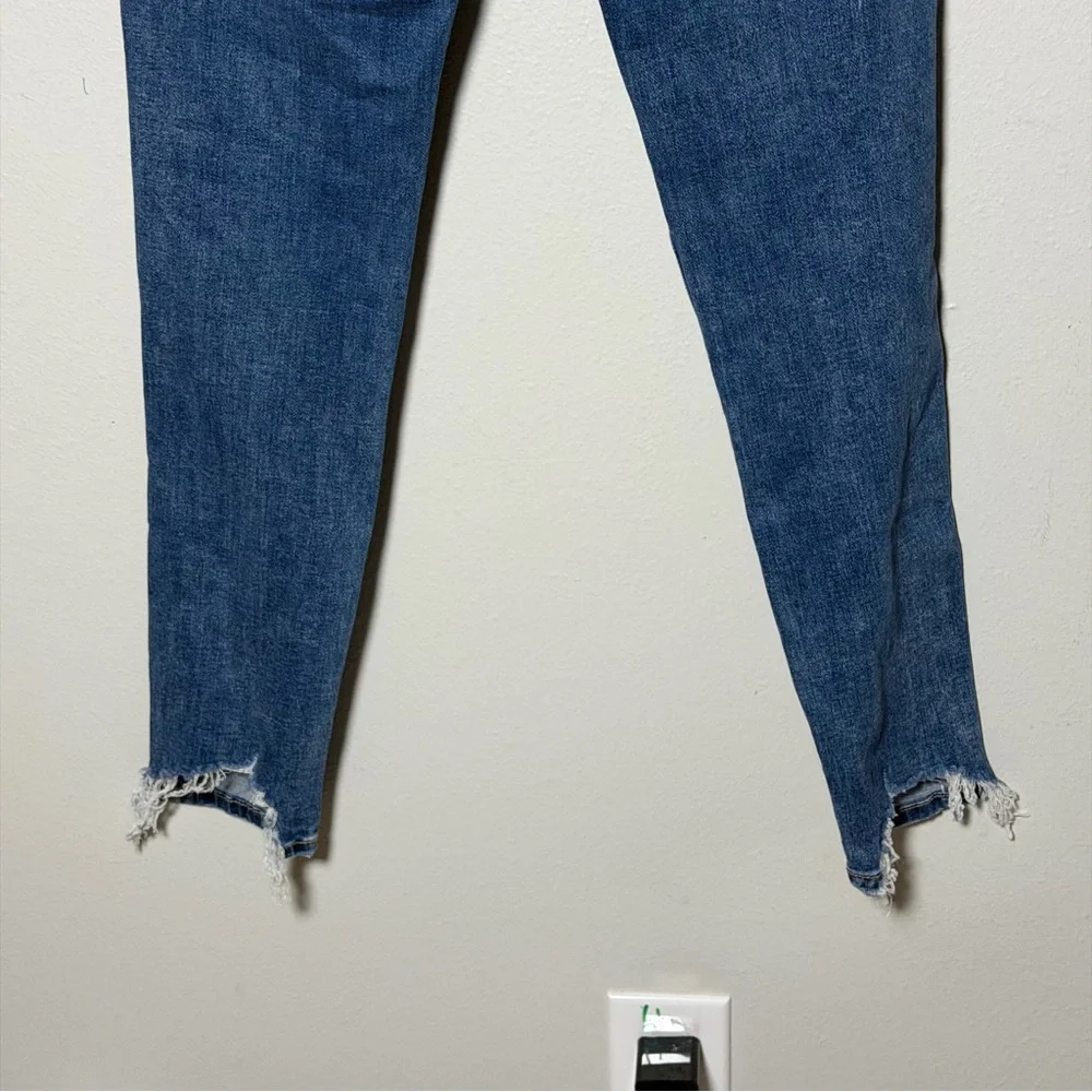 American Eagle Women‎ Hi-Rise Jegging Jeans Distressed Denim Blue Jeans size 6